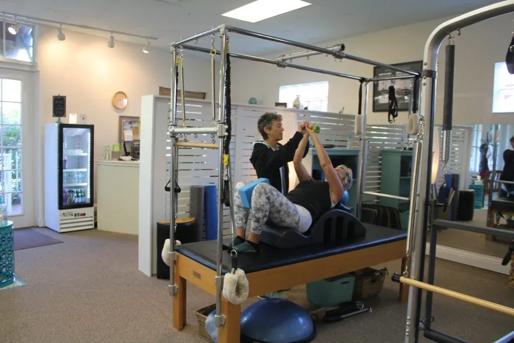 Clients on the reformers in the apparatus room
